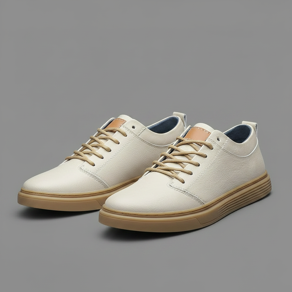 Men's Leather Sneakers | Stylish Comfort Trainers