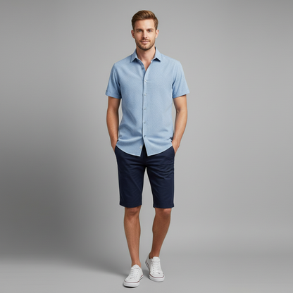 Men's Summer Casual Shirt | Lightweight Short Sleeve Leisurewear