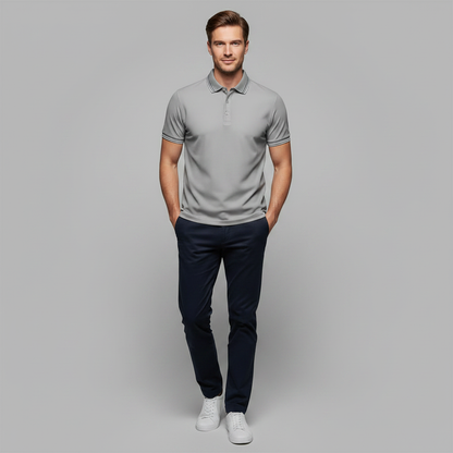 Elegant Men's Polo Shirt | Classic Fit Casual Wear