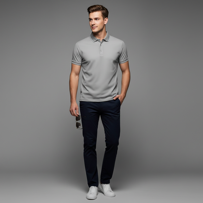 Elegant Men's Polo Shirt | Classic Fit Casual Wear