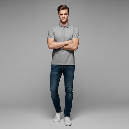 Elegant Men's Polo Shirt | Classic Fit Casual Wear