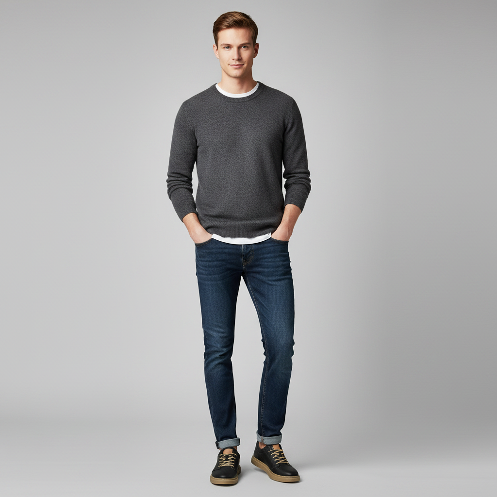 Men's Leather Sneakers | Stylish Comfort Trainers