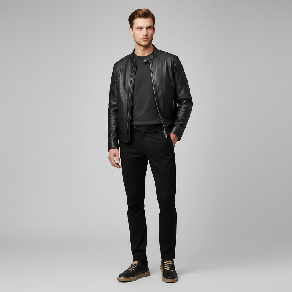 Men's Leather Sneakers | Stylish Comfort Trainers