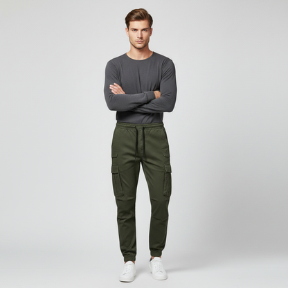 Men's Tactical Cargo Pants | Black Utility Trousers