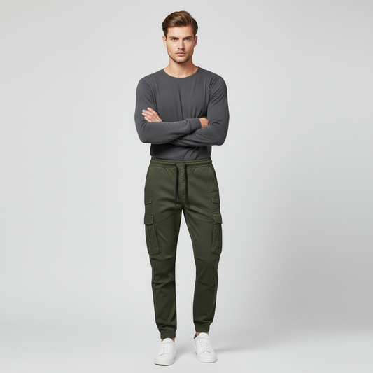 Men's Tactical Cargo Pants | Black Utility Trousers