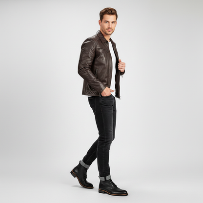 Retro Leather Boots | Men's Classic Footwear