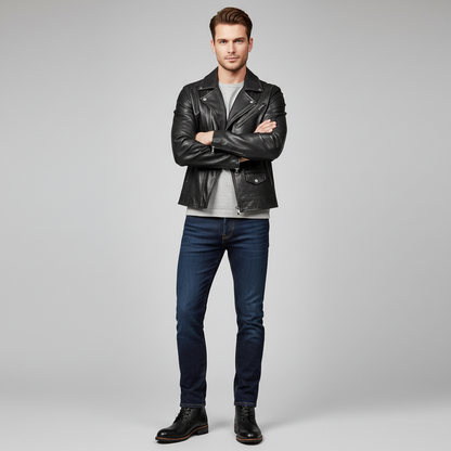 Retro Leather Boots | Men's Classic Footwear