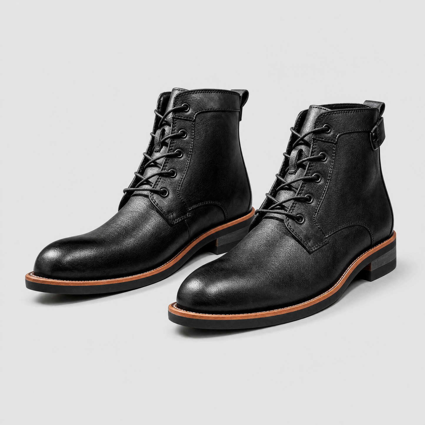 Retro Leather Boots | Men's Classic Footwear