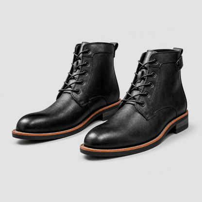 Retro Leather Boots | Men's Classic Footwear