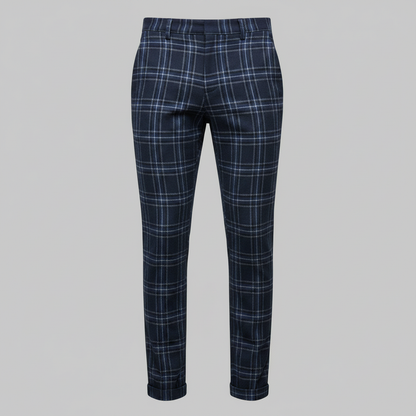 Sasha Checked Chinos | Men's Trousers