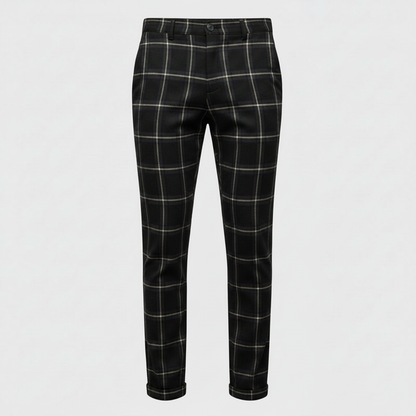 Sasha Checked Chinos | Men's Trousers