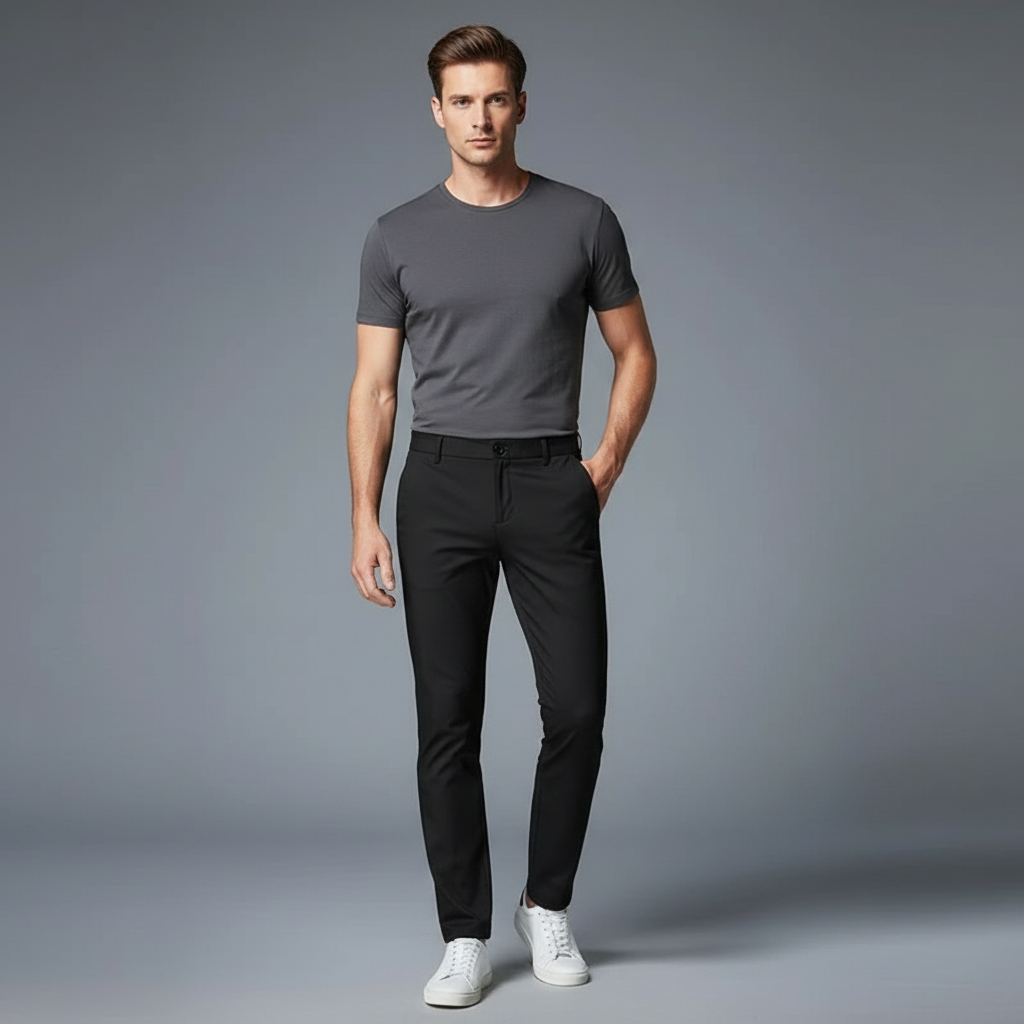 Saul | Men's Slim Fit Stretch Trousers, Mens Chinos
