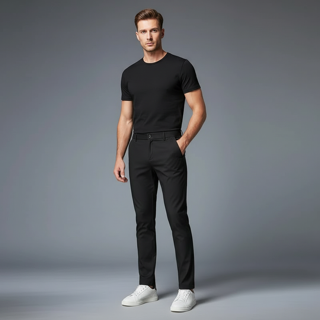 Saul | Men's Slim Fit Stretch Trousers, Mens Chinos
